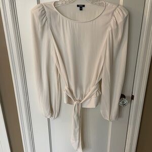 Express Cream Puff Sleeve Top